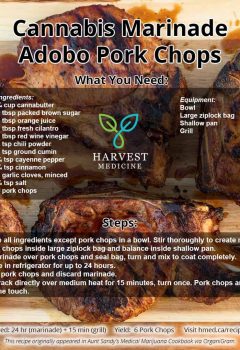 Cannabis Marinade Adobe Pork Chops