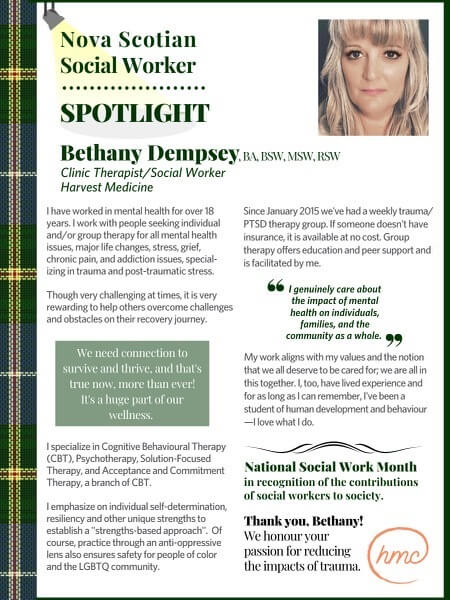 Nova Scotian Social Worker Spotlight on Bethany Dempsey
