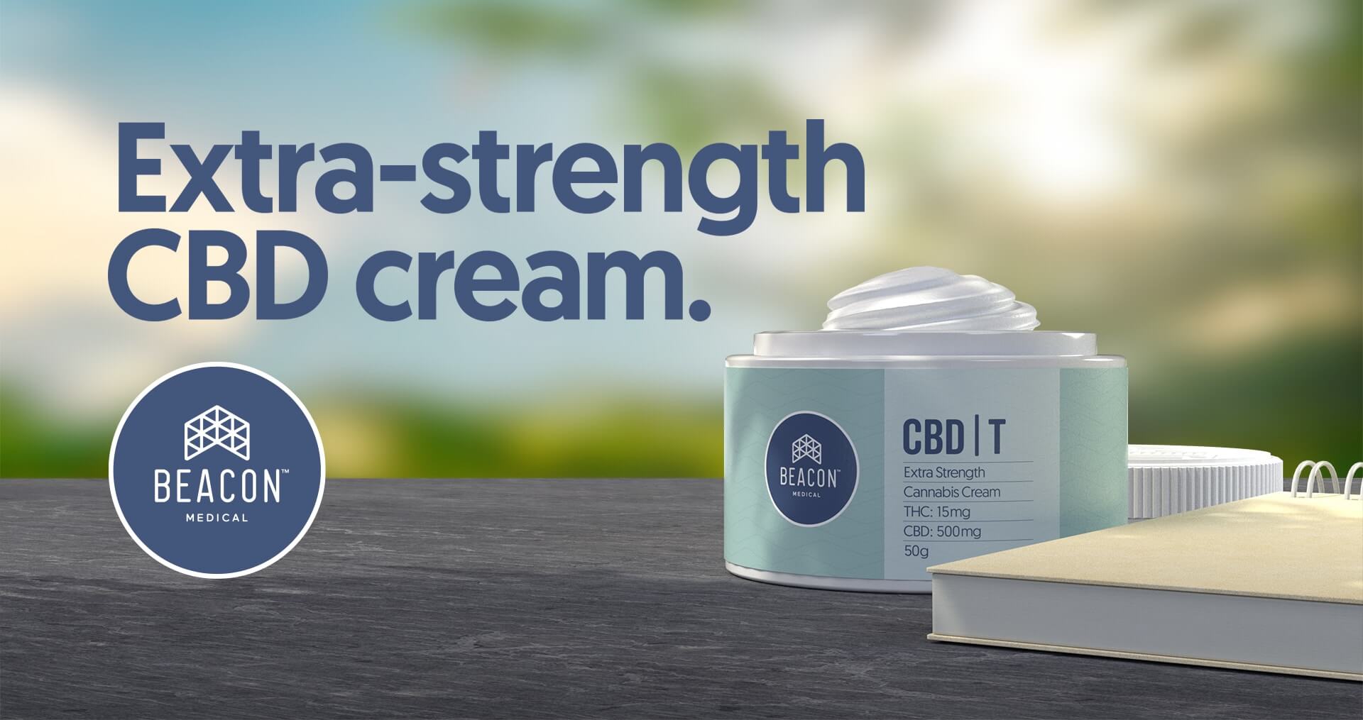 Beacon Medical Extra Strength CBD cream CBD|T